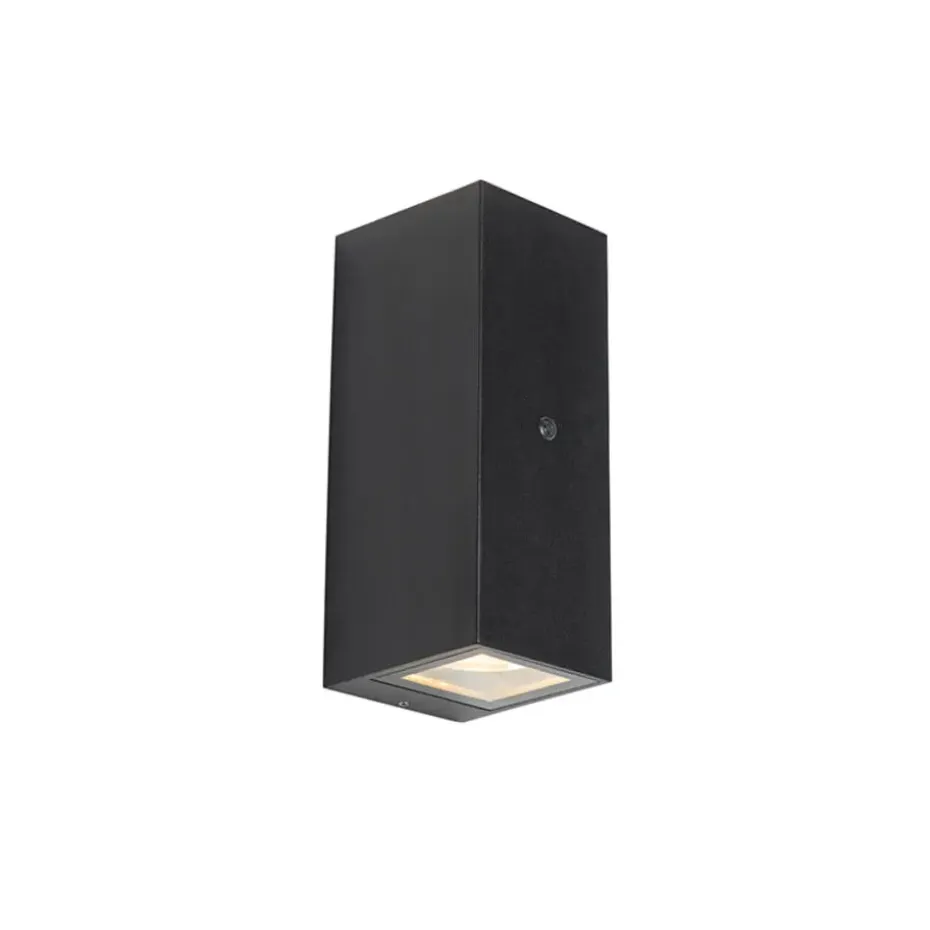 Qazqa buitenlampen met sensor baleno zwart gu10