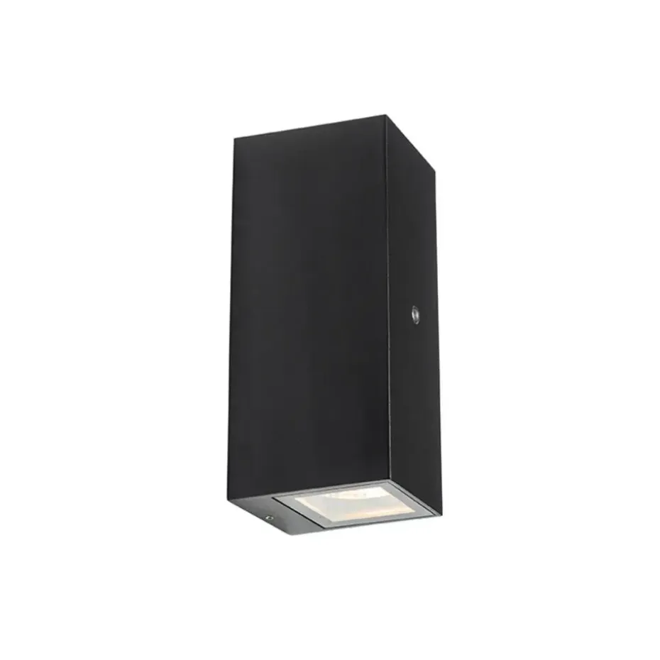 Qazqa buitenlampen met sensor baleno zwart gu10