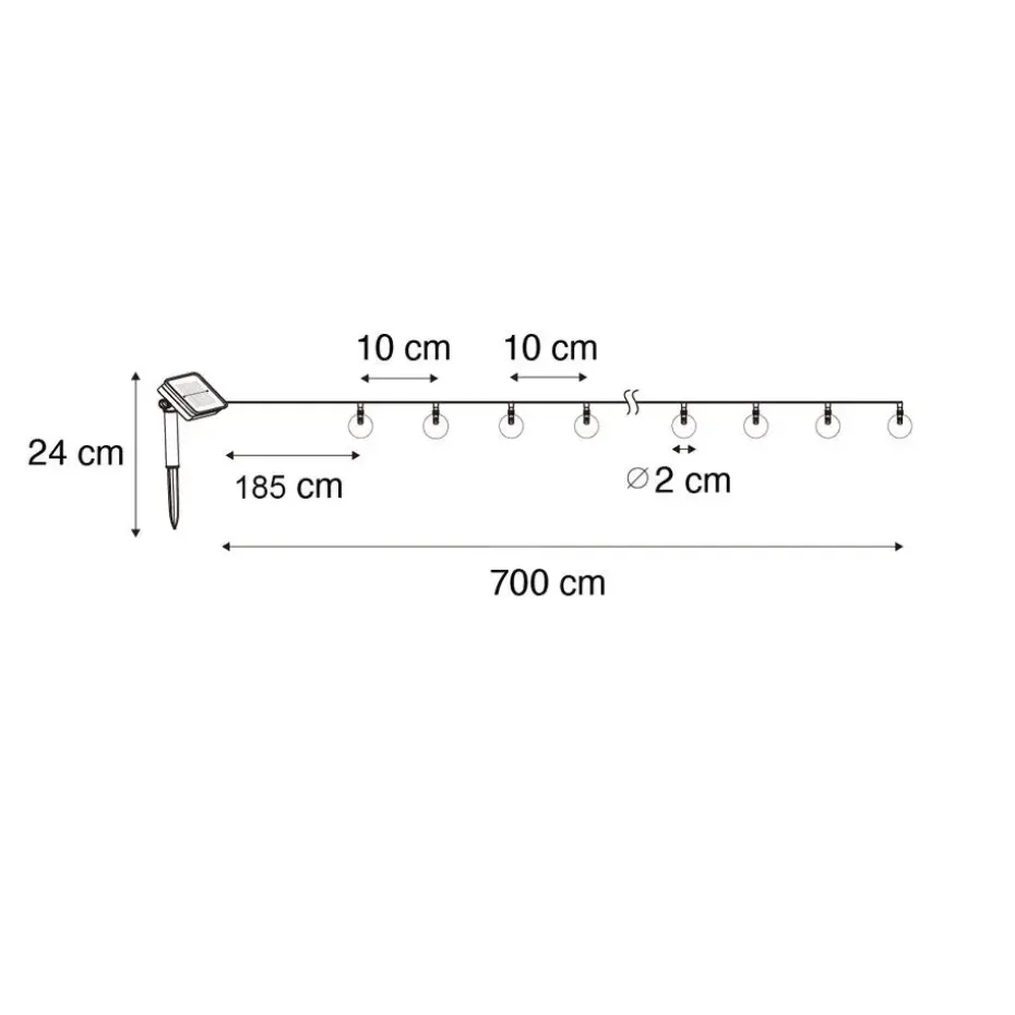 Qazqa buitenlampen multikleur led module