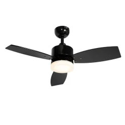 Qazqa buitenlampen toledo zwart geïntegreerde led
