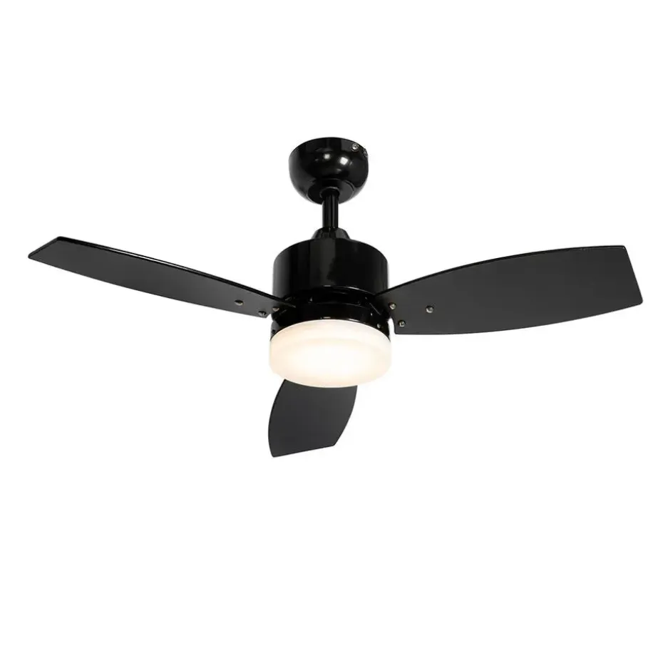 Qazqa buitenlampen toledo zwart geïntegreerde led