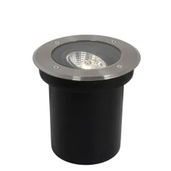 Qazqa grondspots delux zilverkleurig gu10
