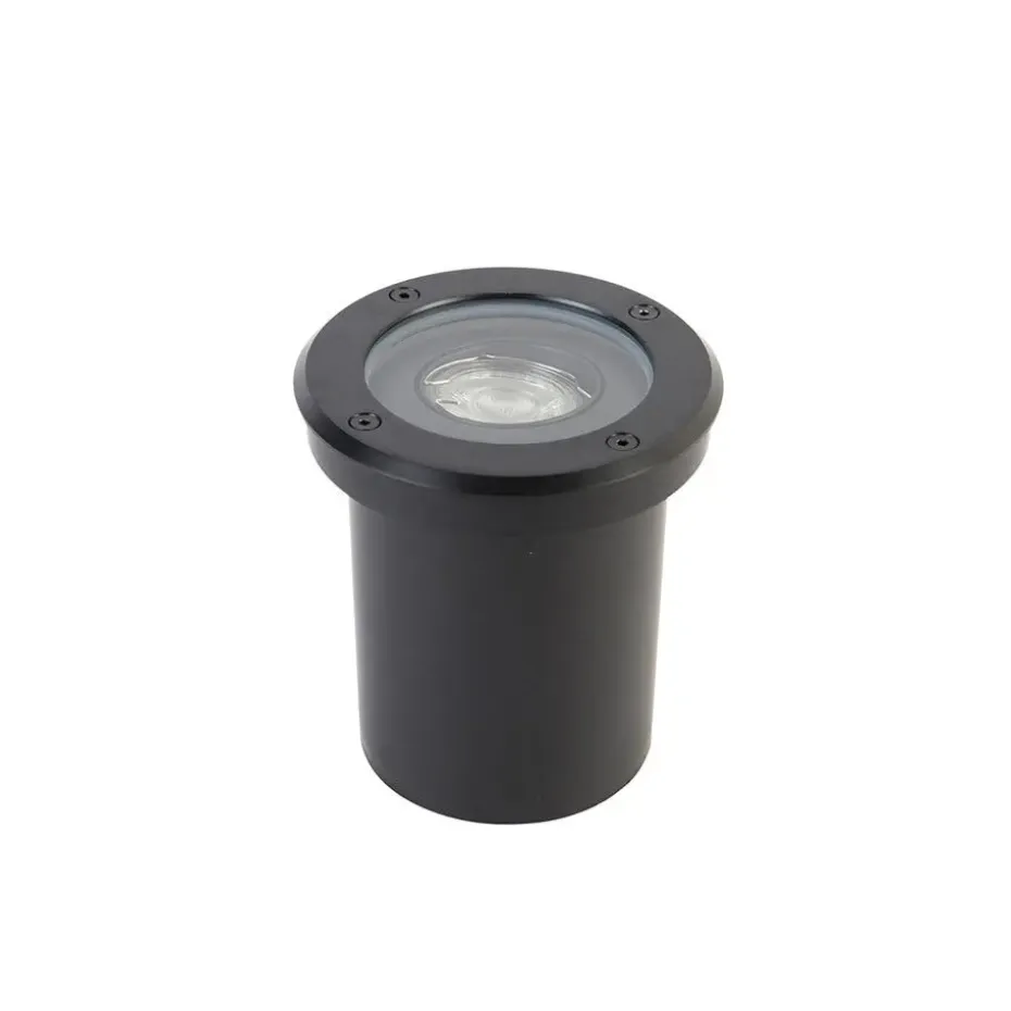 Qazqa grondspots delux zwart gu10