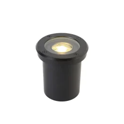 Qazqa grondspots delux zwart gu10