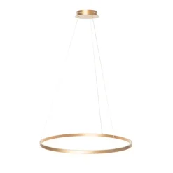 Qazqa hanglampen anello goudkleurig geïntegreerde led