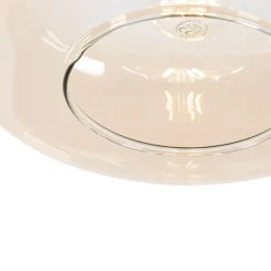 Qazqa hanglampen bizle beige e27