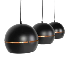 Qazqa hanglampen buell hl zwart e27