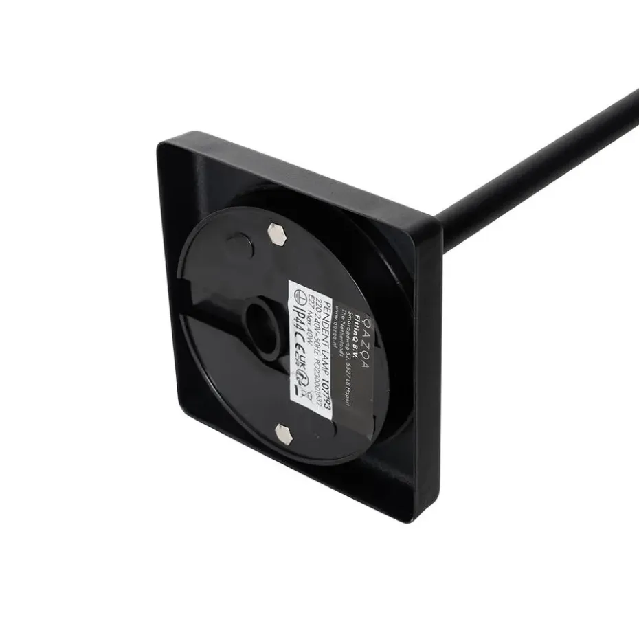 Qazqa hanglampen buiten charlois zwart e27