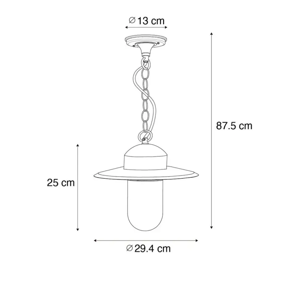 Qazqa hanglampen buiten kansas groen e27