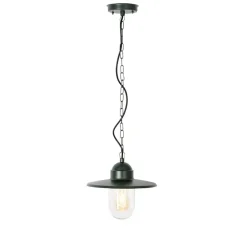 Qazqa hanglampen buiten kansas groen e27