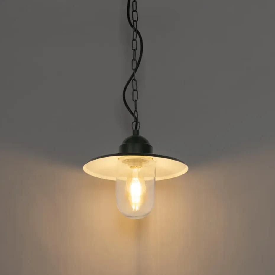 Qazqa hanglampen buiten kansas groen e27