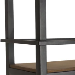 Qazqa hanglampen cage rack bruin e27