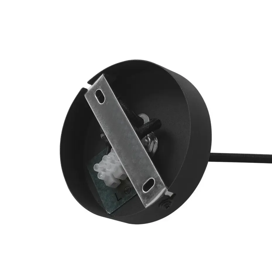 Qazqa hanglampen carcass zwart e27