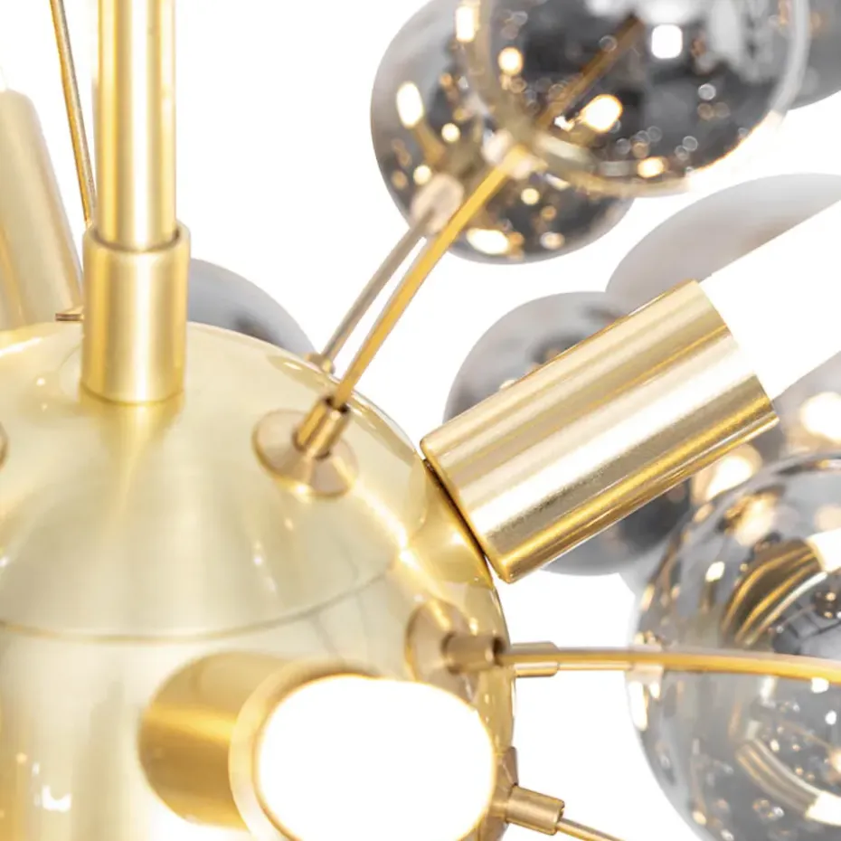 Qazqa hanglampen explode goudkleurig g9