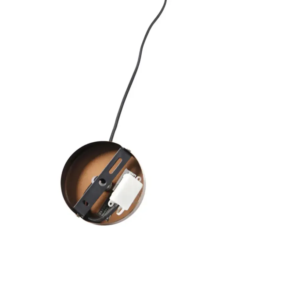 Qazqa hanglampen finn bruin e27