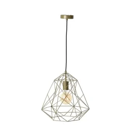 Qazqa hanglampen framework goudkleurig e27