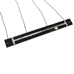 Qazqa hanglampen laura grijs e27