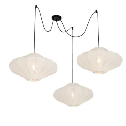 Qazqa hanglampen plu wit e27