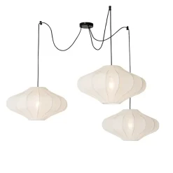 Qazqa hanglampen plu wit e27