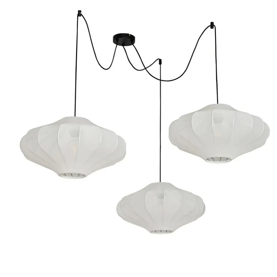 Qazqa hanglampen plu wit e27