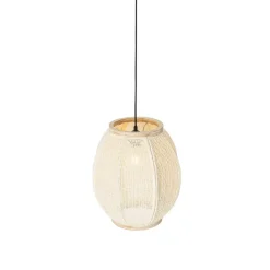 Qazqa hanglampen rob wit e27