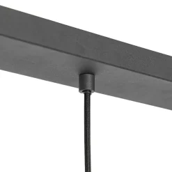 Qazqa hanglampen saffira zwart e27
