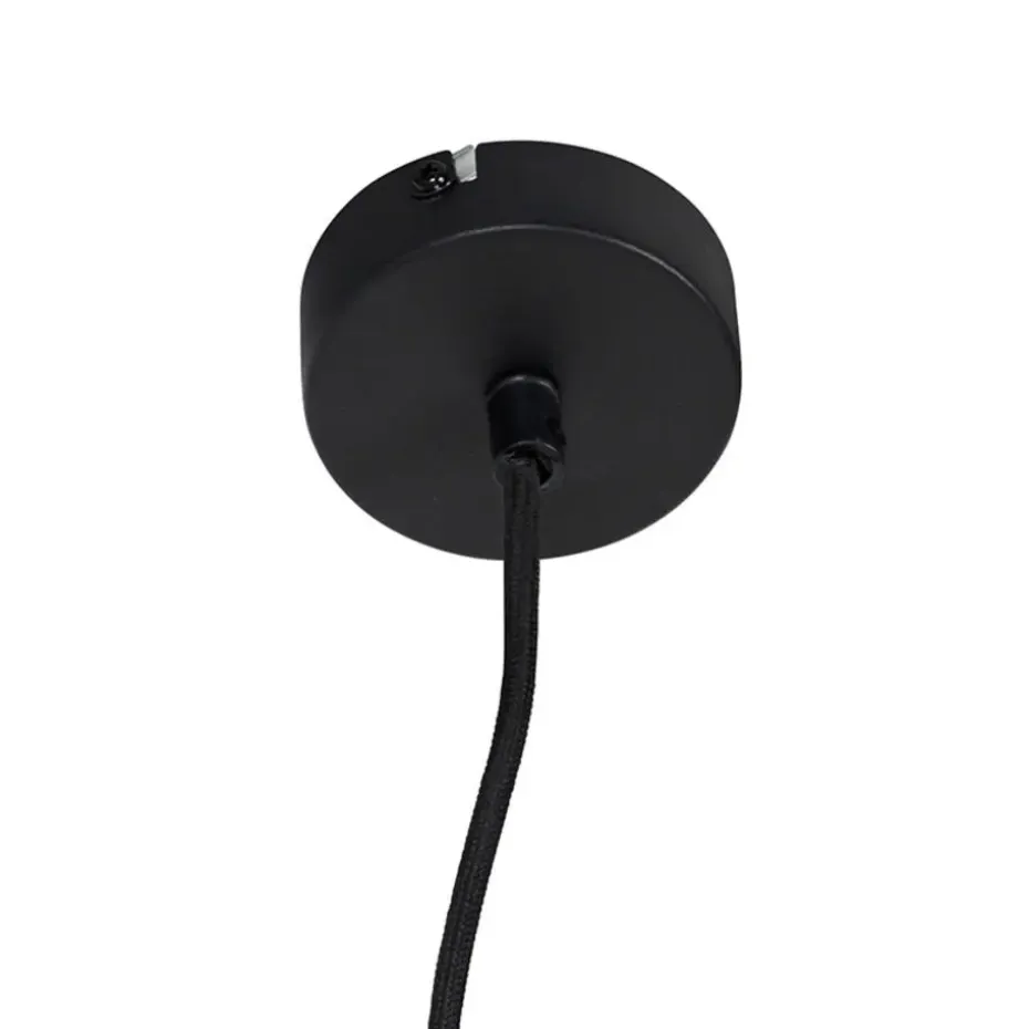 Qazqa hanglampen shelf zwart e27