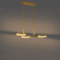 Qazqa hanglampen vive goudkleurig geïntegreerde led