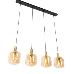 Qazqa hanglampen zuzanna oranje e27