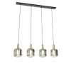 Qazqa hanglampen zuzanna grijs e27