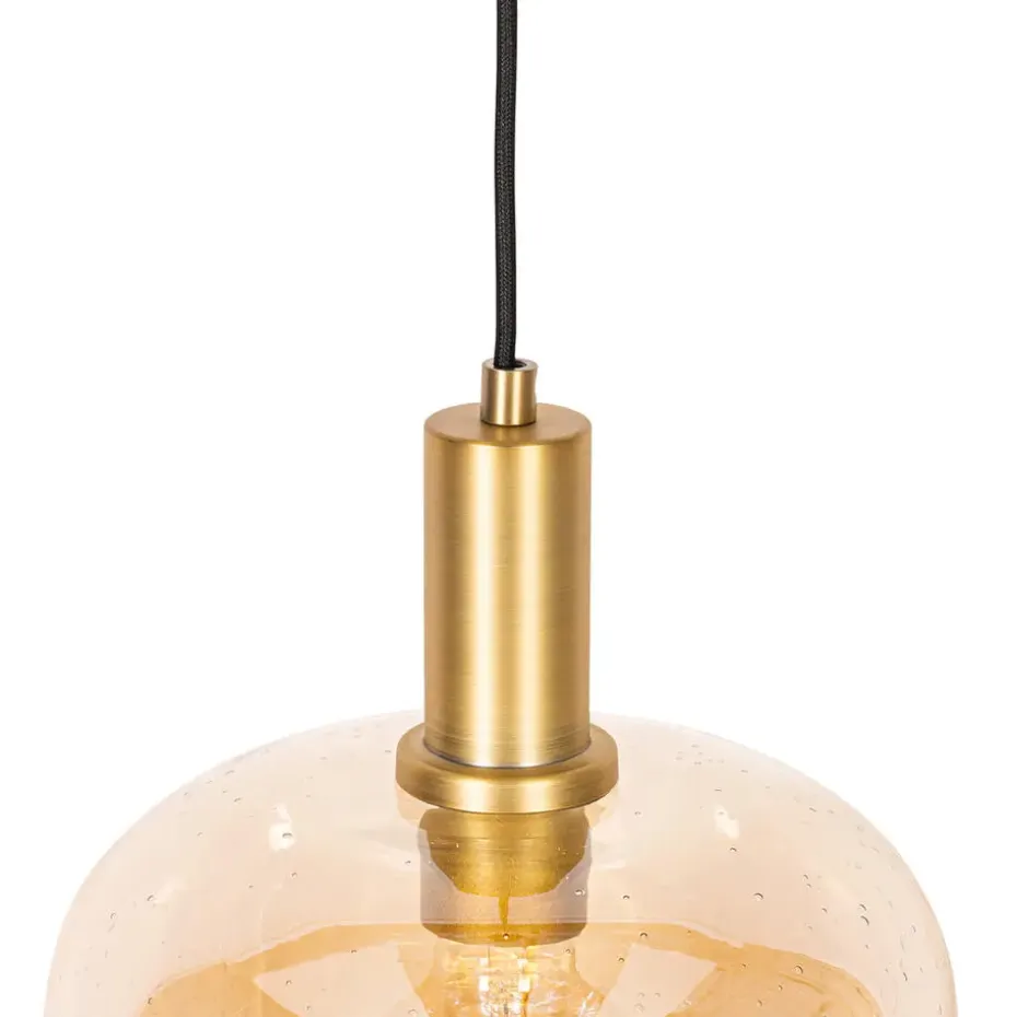 Qazqa hanglampen zuzanna oranje e27