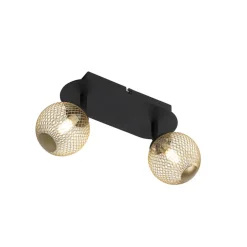 Qazqa opbouwspots athens goudkleurig g9