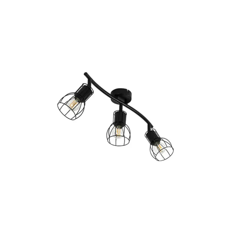 Qazqa opbouwspots botu zwart e14