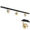 Qazqa opbouwspots iconic gissi goudkleurig gu10