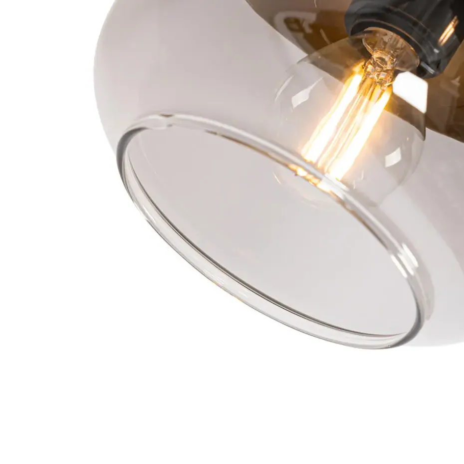 Qazqa opbouwspots kyan grijs e14