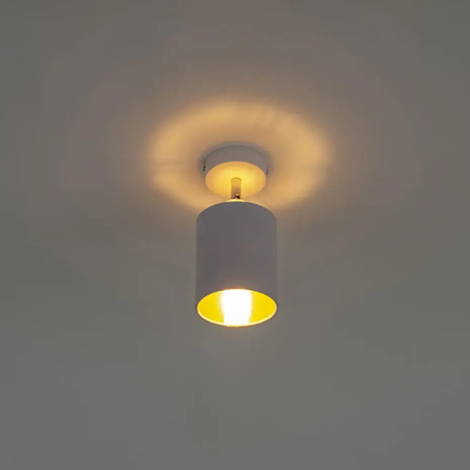 Qazqa opbouwspots lofty wit e14