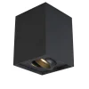 Qazqa opbouwspots quadro zwart gu10