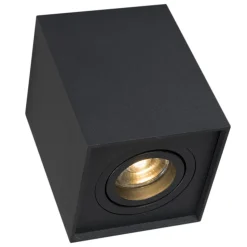 Qazqa opbouwspots quadro zwart gu10