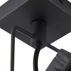 Qazqa opbouwspots suplux zwart gu10