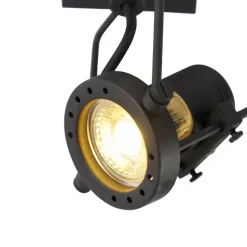 Qazqa opbouwspots suplux zwart gu10