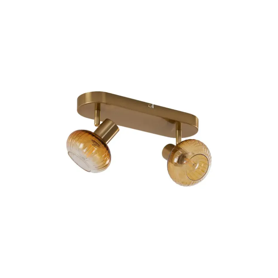 Qazqa opbouwspots teddy goudkleurig e14