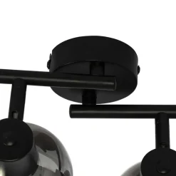 Qazqa opbouwspots vidro zwart e14