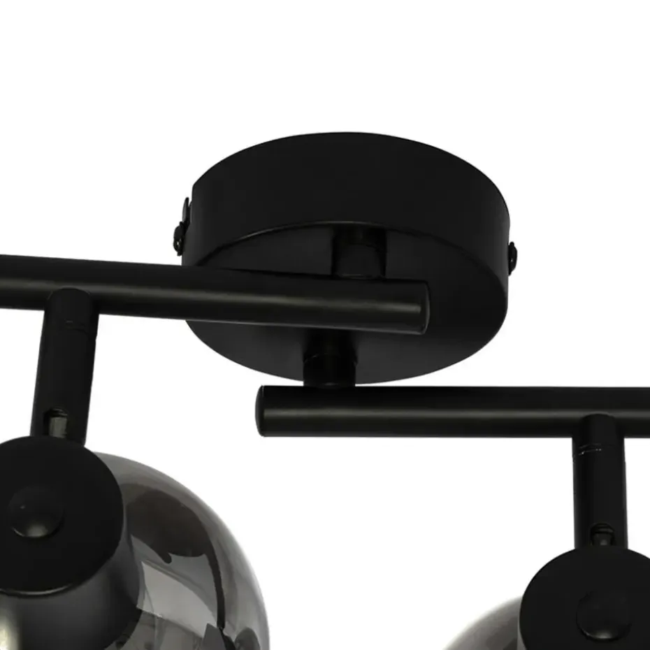 Qazqa opbouwspots vidro zwart e14