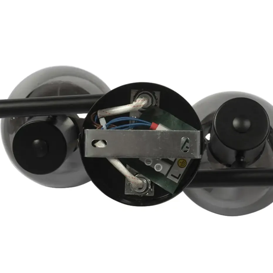 Qazqa opbouwspots vidro zwart e14