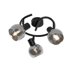 Qazqa opbouwspots vidro zwart e14