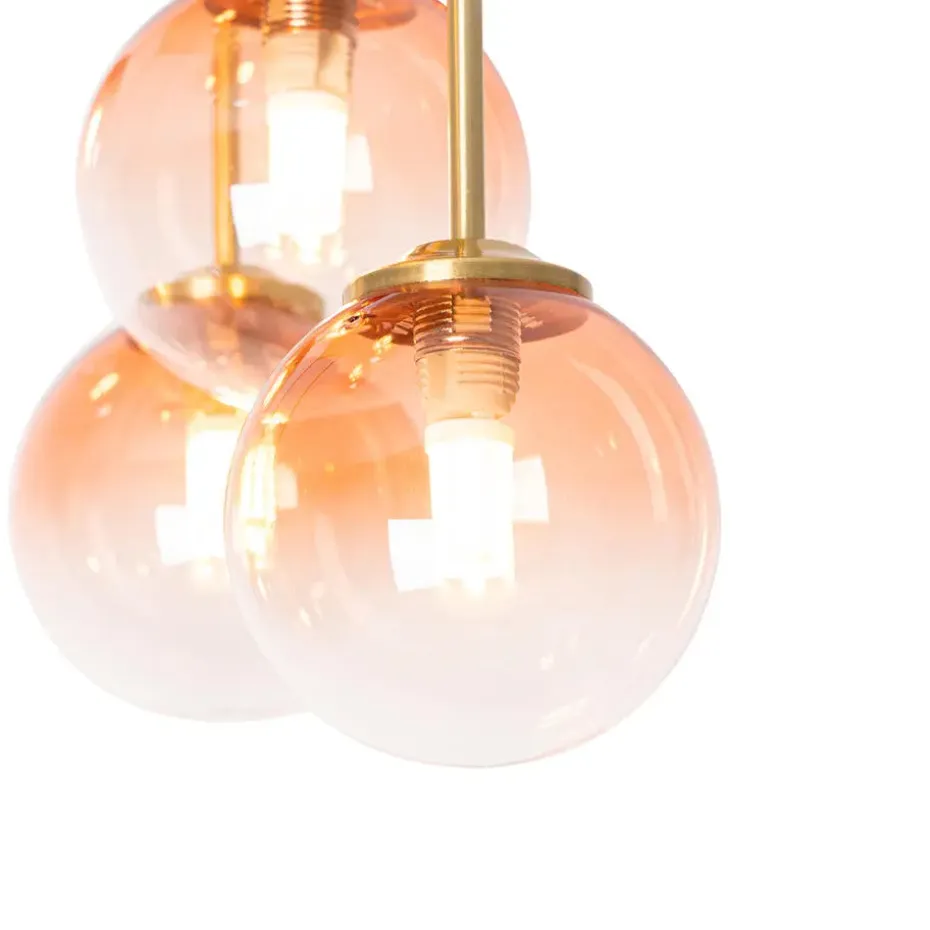 Qazqa plafondlampen athens roze g9