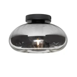 Qazqa plafondlampen ayesha zwart e27