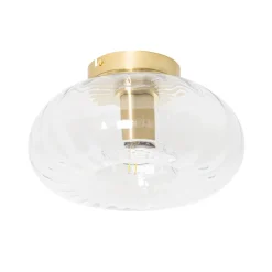 Qazqa plafondlampen ayesha goudkleurig e27