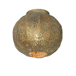 Qazqa plafondlampen baloo groen e27