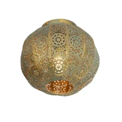 Qazqa plafondlampen baloo groen e27